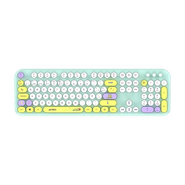Imagen 1 del producto “Kit Teclado y mouse Inalámbricos 2.4hz Creator Chic K-Colors MK485 Advanced Series Teclado Inalambrico Dongle 2.4Mhz - Rango 10m, 105 teclas ”