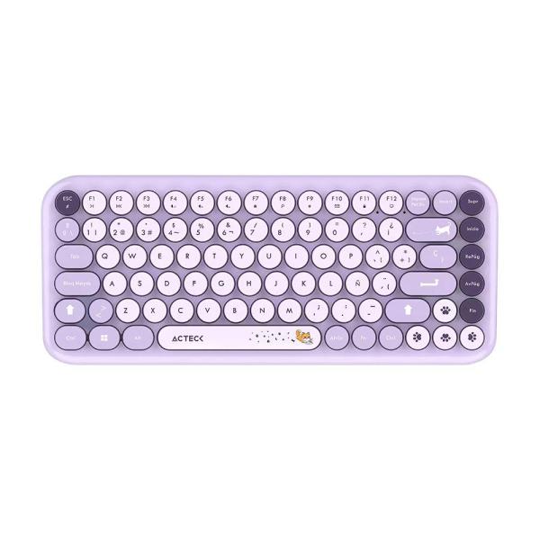 Imagen 1 del producto “Kit Teclado y mouse Inalámbricos 2.4hz Creator Chic K-Colors MK480 Advanced Series Teclado Inalambrico Dongle 2.4Mhz - Rango 10m ”