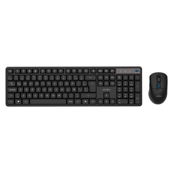 Imagen 1 del producto “Kit Teclado y Mouse Acteck CREATOR SILENT PRO MK474  Teclado y Mouse Inalámbrico - ”