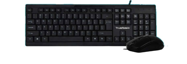 Imagen 1 del producto “Kit Teclado Estándar y Mouse ACTECK AC-928984 - Estándar, 105 teclas, Negro ”