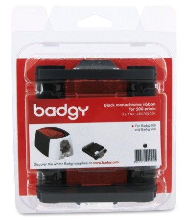 Imagen 1 del producto “Ribbon Negro BADGY - Negro, 500 páginas, Ribbon ”