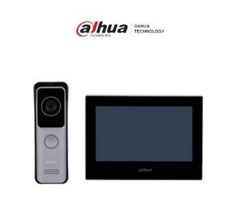 Imagen 1 del producto “DAHUA KTW02 - Kit de Videoportero IP Wifi/ Monitor de 7 Plg Wifi/ 6 1 E S de Alarma/PoE/ Frente de Calle con Camara de 2 Mp - Ranura MicroSD/ IP65 ”