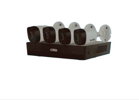 Imagen 1 del producto “SAXXON  SUA-KIT/XVR1E04-I/4-B10P-0280B - Kit de 4 Canales HDCVI/ Cámaras B10P de 1MP 720P - ”