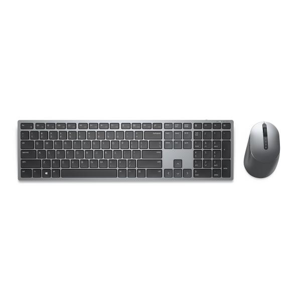 Imagen 1 del producto “DELL Kit Teclado y Mouse Premier  KM7321W INGLES 580-AJIX. Color Gris titán - USB Inalámbrico Bluetooth/RF Mouse - Óptico - 4000 dpi - 7 Botón - Rueda de d - ”