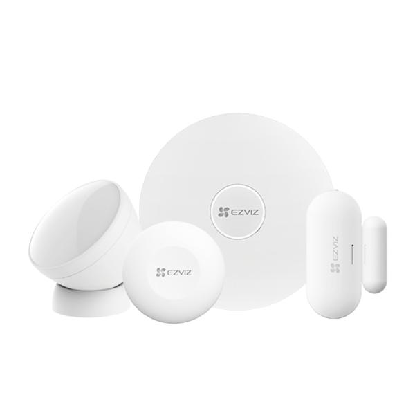 Imagen 1 del producto “Kit de Alarma Inalámbrico (CS-B1) / Incluye: 1 Hub - 1 Sensor PIR, 1 Contacto Magnético y 1 Smart Botón ”