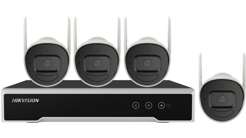 Imagen 1 del producto “Kit IP Inalámbrico 1080p / NVR 4 Canales / 4 Cámaras Bala para Exterior / 1 HDD de 1 TB / Modo Repetidor - ”