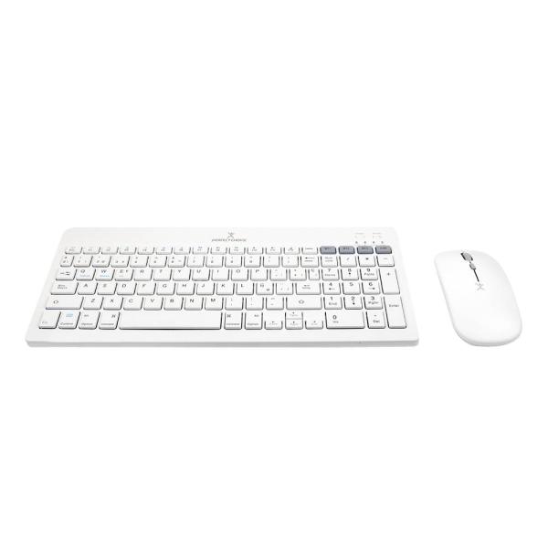 Imagen 1 del producto “Kit Teclado + Mouse Recargable Inalámbrico+ BT Zebrary Color Blanco | PERFECT CHOICE - ”