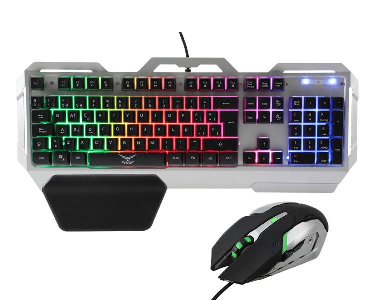 Imagen 1 del producto “Kit de Teclado y Mouse Gaming Naceb Technology NA-0911 - USB, Negro ”