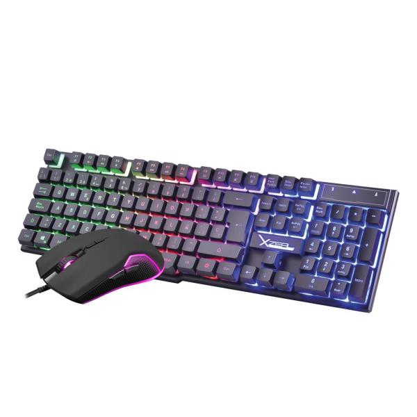 Imagen 1 del producto “Kit TECLADO Y MOUSE GAMER XST201. XSKTALRW1B - ”
