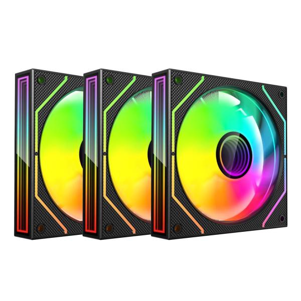 Imagen 1 del producto “KIT GAMER 3 VENTILADORES XZEAL XZVE101B - ”