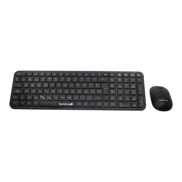 Imagen 1 del producto “Kit Silent TechZone - combo inalámbrico con conexión USB, mouse 2400 DPI's, teclado con 105 teclas tipo QWERTY 1 año de garantía. ”