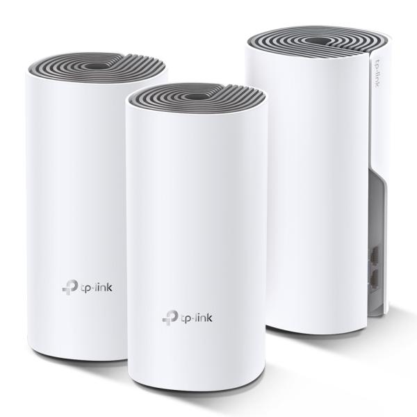 Imagen 1 del producto “Kit Sistema MESH  TP-LINK Deco E4(3-Pack) - 2, 4 GHz, 2, 2, 867 Mbit/s, Blanco ”