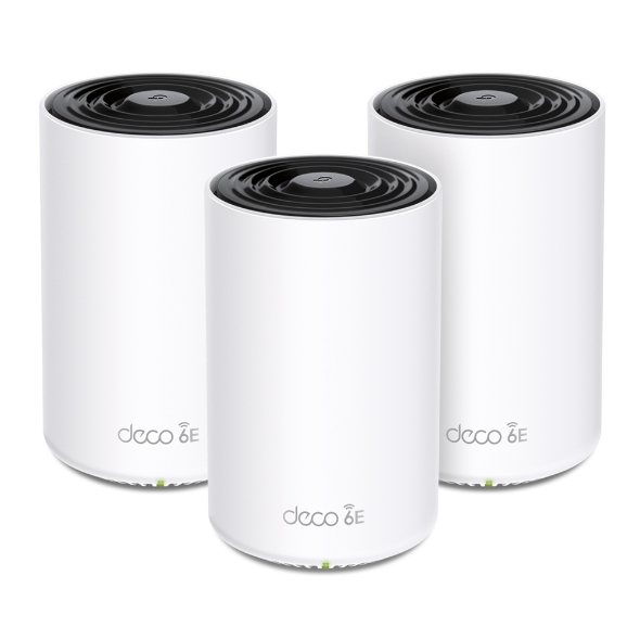 Imagen 1 del producto “SISTEMA WIFI MESH TP-LINK DECO XE75(3-PACK)  PARA CONEXIONES EN TODO EL HOGAR - ”