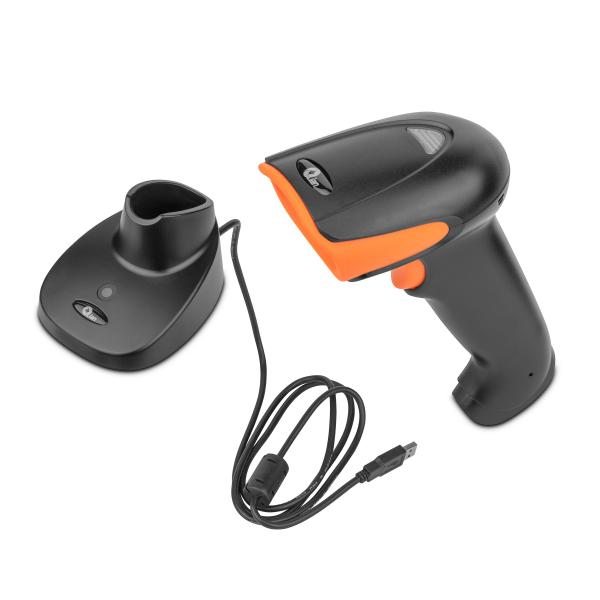 Imagen 1 del producto “QIAN LECTOR DE CODIGO DE BARRAS CON BASE DE CARGA INALAMBRICO - 1D, 2D, BIDIMENSIONALES, 16HRS D ETRABAJO, BT Y 2.4G, MOD. QOB-2DMFE ”