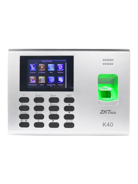 Imagen 1 del producto “ZKTECO K40 - Control de Asistencia y Acceso Básico con Huella Digital BioID (1000) - Conexión TCP/IP, SSR (Reporte en Hoja de Cálculo Mediante USB) ”