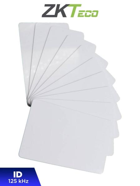 Imagen 1 del producto “ZKTECO IDCARDNN - Paquete de 10 Tarjetas ID con Frecuencia de 125 kHz - 1 mm de Grosor, Sin Folio Impreso ”