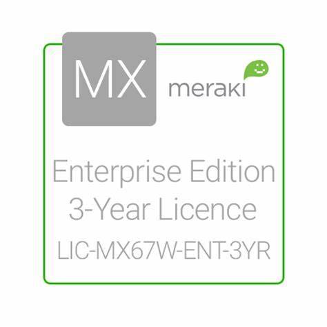 Imagen 1 del producto “Licencia LIC-MX67W-ENT-3YR Meraki - Licencia por 3 años para router MX67W (WiFi) ”
