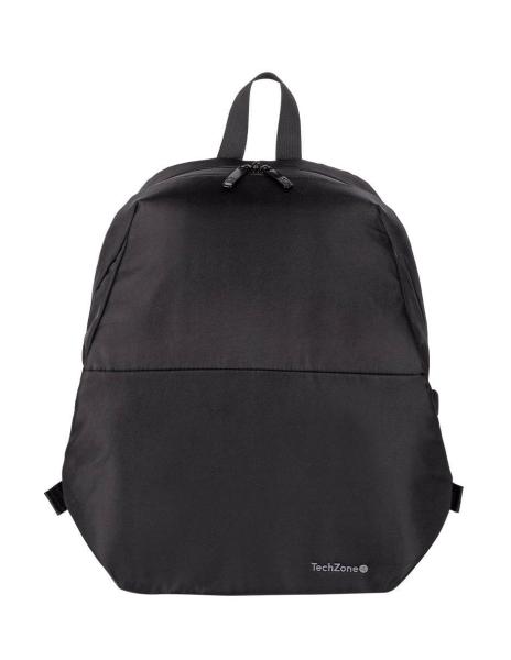 Imagen 1 del producto “Backpack LITE TZLBP13 TECHZONE 15.6 - Poliéster 420 D Twill, color Negro, Laterales ajustables, GARANTÍA LIMITADA DE POR VIDA. ”