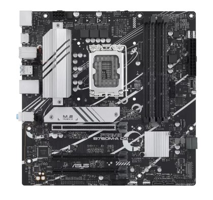 Imagen 1 del producto “Tarjeta Madre ASUS PRIME B760M-A D4 - Matx, Intel, LGA 1700, Intel® de 13a y de 12a ge, PCIe 4.0 M.2, DisplayPort, Dual HDMI®, SATA 6 Gbps, USB 3.2 de 1.ª Gen ”