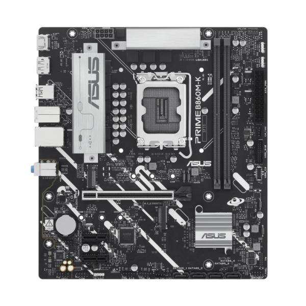 Imagen 1 del producto “MB ASUS PRIME B860M-K Intel Core Ultra Processors Series 2 LGA1851 - DDR5, AI Solutions, Factor Forma Micro-ATX. ”