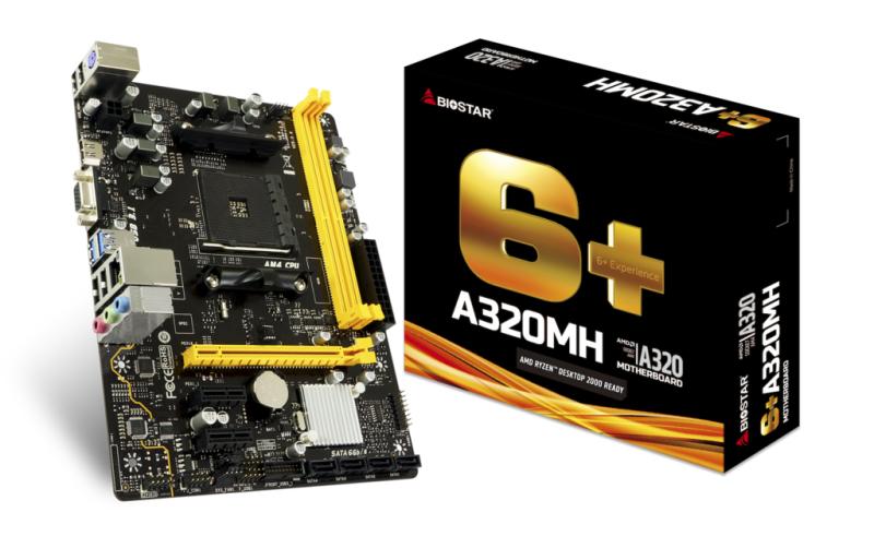 Imagen 1 del producto “Motherboard BIOSTAR A320MH SOPORTE DE CPU Compatible con AMD AM4 - ”