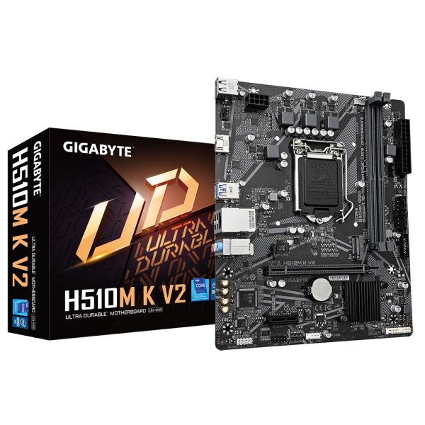 Imagen 1 del producto “Motherboard GIGABYTE H510M K V2 - DDR4-SDRAM, 64 GB, Intel, LGA 1200, Micro ATX ”