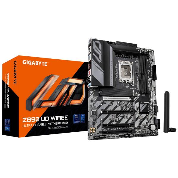Imagen 1 del producto “TARJETA MADRE GIGABYTE ATX  Z890 UD WIFI6E EAGLE 64 GB DDR5 - S-1851, Para intel ”