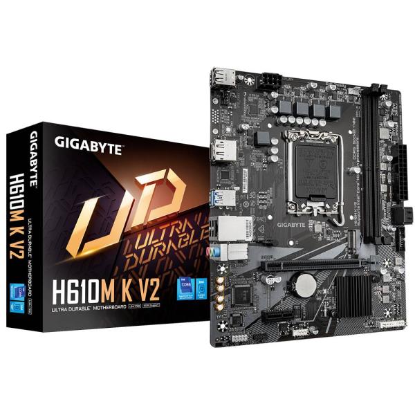 Imagen 1 del producto “TARJETA MADRE GIGABYTE ATX H610M K V2 DDR5 - S-1700, 64 GB, PARA INTEL ”