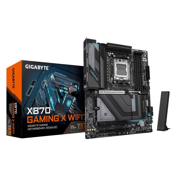 Imagen 1 del producto “TARJETA MADRE ATX GIGABYTE X870 GAMING X WIFI7 - DDR5, 256 GB, AM5, PARA AMD ”
