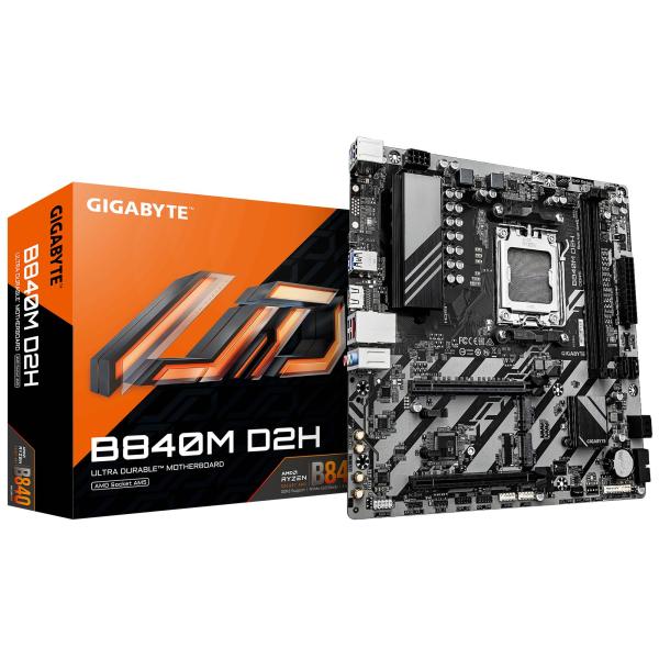 Imagen 1 del producto “TARJETA MADRE GIGABYTE ATX GIGABYTE B840M D2H DDR5 - AM5, 64 GB, PARA AMD ”