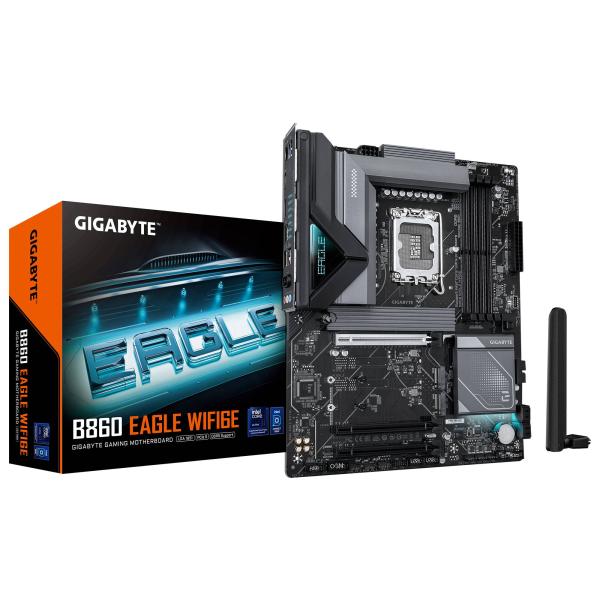 Imagen 1 del producto “TARJETA MADRE GIGABYTE ATX B860 EAGLE WIFI6E - DDR5, 256 GB, PARA INTEL ”
