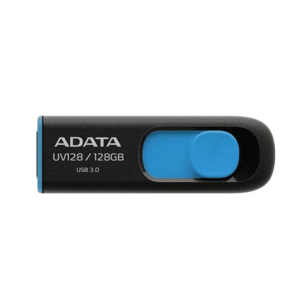Imagen 1 del producto “Memoria USB ADATA UV128 - Negro, 128 GB, USB 3.2 (retrocompatible con 3.0 y 2.0), 100 MB/s, 40 MB/s ”