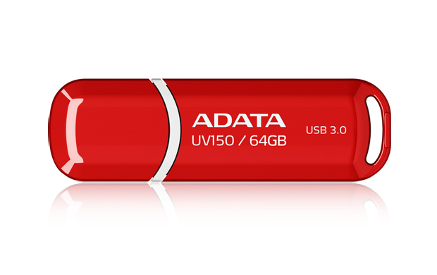 Imagen 1 del producto “Memoria USB ADATA UV150 - Rojo, 64 GB, USB 3.2 (retrocompatible con 3.0 y 2.0), 100 MB/s ”