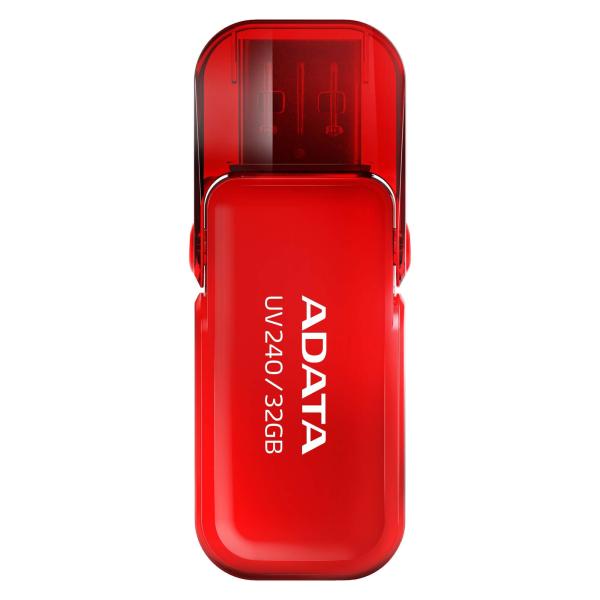 Imagen 1 del producto “Memoria USB 2.0 de 32GB ADATA UV240 - Rojo, 32 GB, USB 2.0 ”