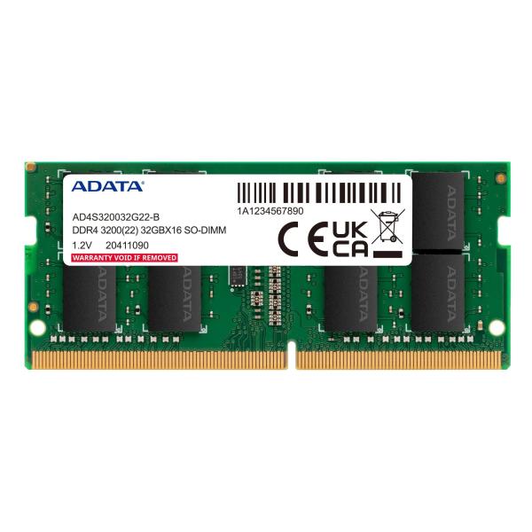 Imagen 1 del producto “Memoria RAM  ADATA AD4S320032G22-SGN - 32 GB, DDR4, 3200MHz, SO-DIMM ”