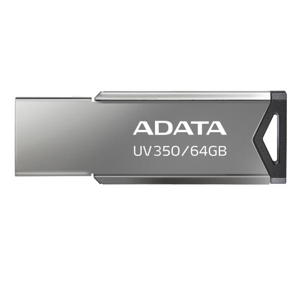 Imagen 1 del producto “Memoria USB ADATA AUV350-64G-RBK - Metálico negro., 64 GB, USB 3.2 Gen1 ”
