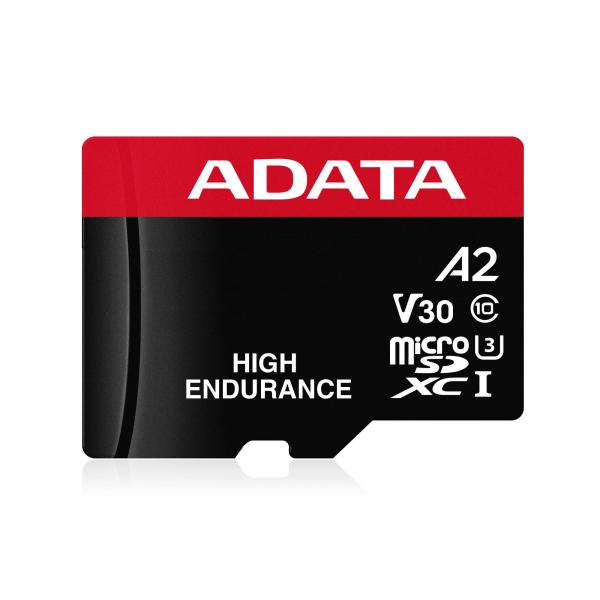 Imagen 1 del producto “Micro Secure Digital ADATA HIGH ENDURANCE (alta durabilidad) microSDXC UHS-I U3 - SD6.0 Clase 10, V30 64GB Clase 10 (A2), Velocidad de lectura / escritura ”