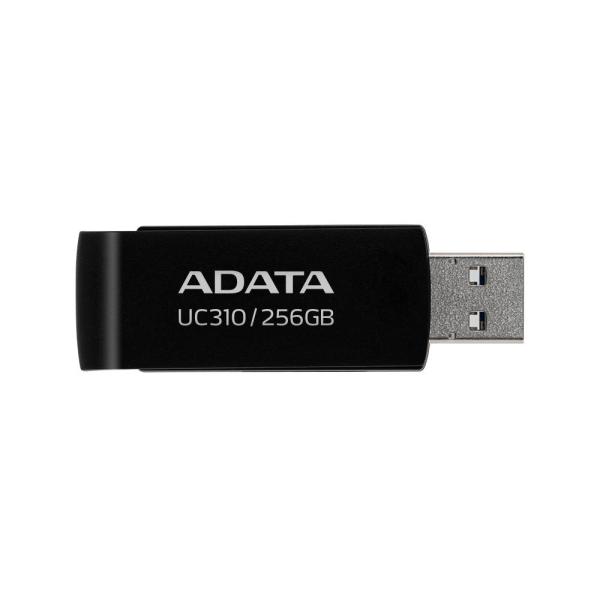 Imagen 1 del producto “Memoria USB de 256GB UR310 3.2 Gen 1 (retro compatible 3.0 y 2.0) - diseño material reciclado sin tapa. NEGRO. UC310-256G-RBK ”