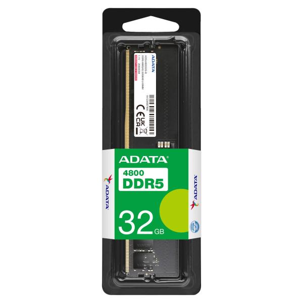 Imagen 1 del producto “Memoria RAM ADATA - DDR5 32GB UDIMM 4800MHz. AD5U480032G-S ”