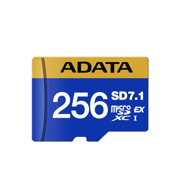 Imagen 1 del producto “MicroSDXC ADATA 256GB SD7.1 Express UHS-I U3 V30 - Clase 10 (A2), PCIe Gen3 x1, Velocidades de lectura y escritura de hasta 800/700 MB/s UD256GEX3L1-C ”