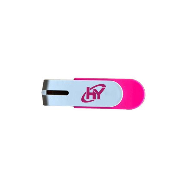 Imagen 1 del producto “MemoriaUSB HYUNDAI 16GB - U2BK/16GBPK, 2.0. Rosa con Blanco ”