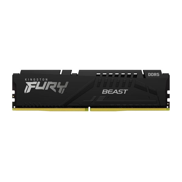 Imagen 1 del producto “MEMORIA RAM KINGSTON FURY BEAST BLACK XMP DIMM DDR5 16GB 5200MT/S CL40 1RX8 1.25V - ”
