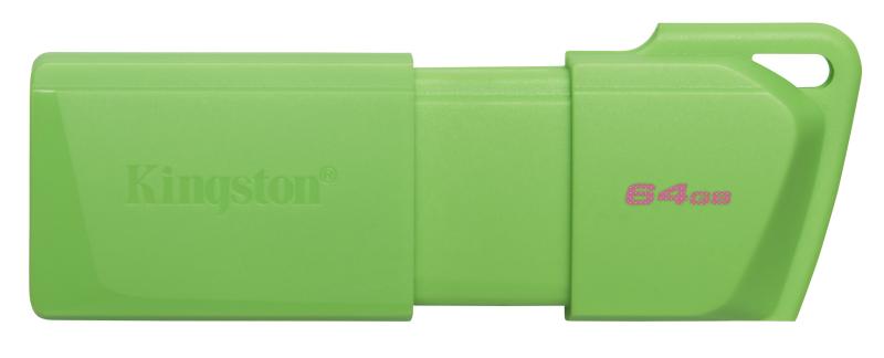 Imagen 1 del producto “MEMORIA USB KINGSTON DATATRAVELER EXODIA M 64GB 3.2 GEN 1 RETRÁCTIL VERDE NEON - ”