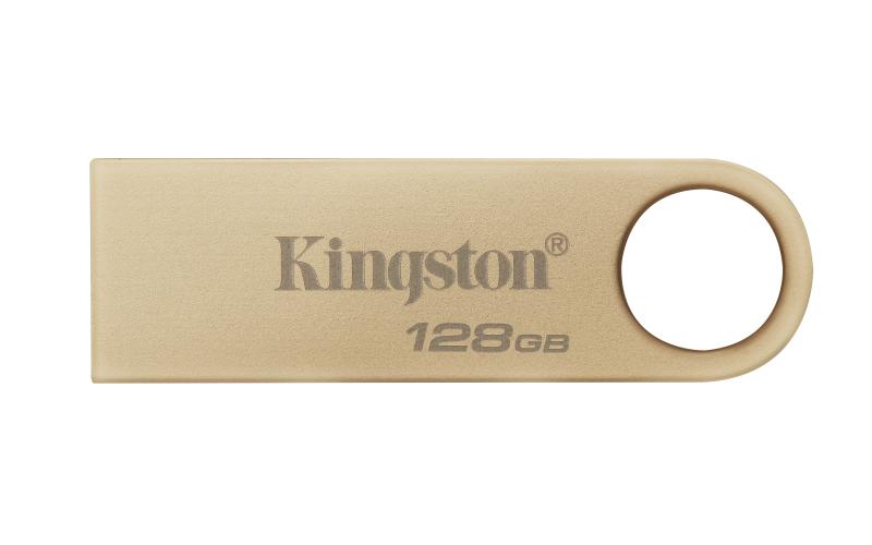 Imagen 1 del producto “MEMORIA USB KINGSTON DATATRAVELER SE9 G3 128GB 3.2 GEN 1 METÁLICA ORO - ”