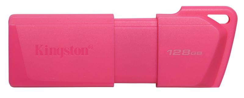 Imagen 1 del producto “MEMORIA USB KINGSTON DATATRAVELER EXODIA M 128GB 3.2 GEN 1 RETRÁCTIL ROSA NEON - ”