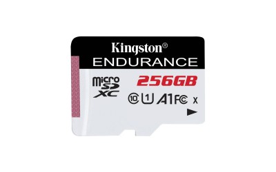 Imagen 1 del producto “MEMORIA MICROSD KINGSTON HIGH ENDURENCE 256GB R.95MB/S W.45MB/S CL10 UHS-I U1 V10 A1 - ”