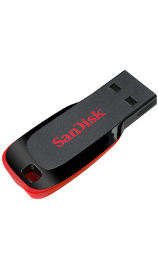 Imagen 1 del producto “Memoria USB SANDISK Unidad flash USB CRUZER BLADE - Rojo, 32 GB, USB 2.0 ”