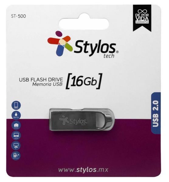 Imagen 1 del producto “Memoria USB 2.0 16GB Stylos. STMUS516B - ”