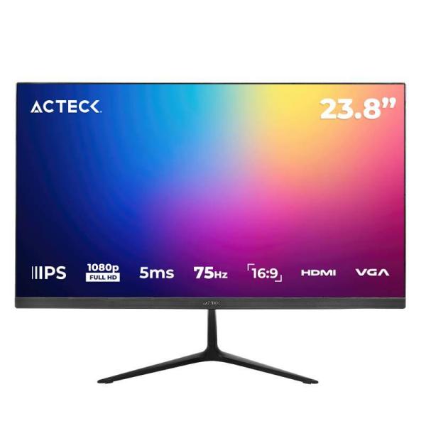 Imagen 1 del producto “Monitor  ACTECK Captive Vivid SP240 - 23.8 pulgadas, 250 cd / m², 1920 x 1080 Pixeles, 5-8 ms, Negro ”