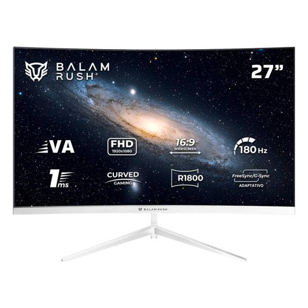 Imagen 1 del producto “Monitor Gaming Curvo 27 Pulgadas 180hz: ANDROMEDA MAG27Y Balam Rush FreeSync/G-Sync Adaptativo - ”